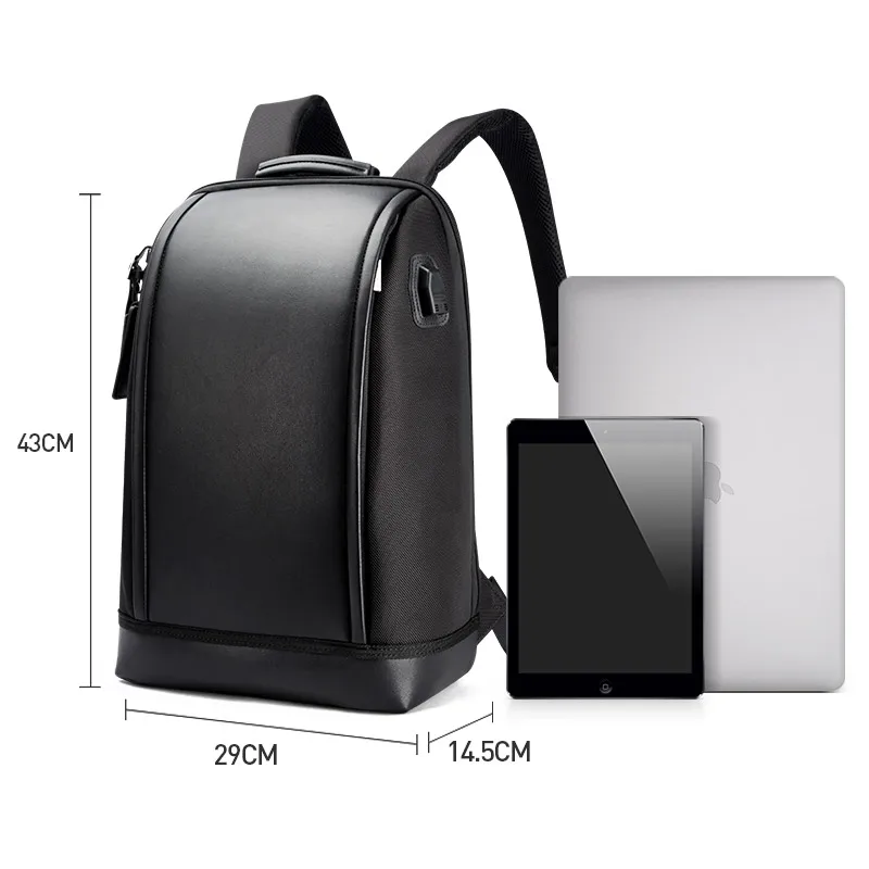 BOPAI дизайнерский Школьный рюкзак, мужской уникальный стильный рюкзак для ноутбука, деловой мужской рюкзак для путешествий с USB, модные школьные сумки