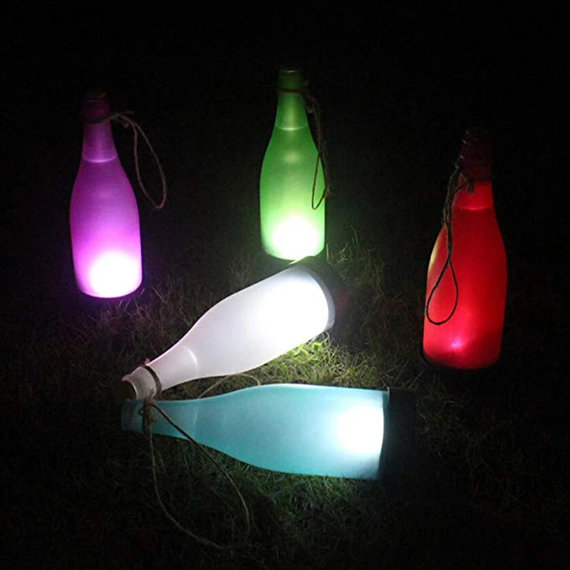 Garrafa de Vinho de Luz Solar do Jardim da Lâmpada Luzes do Feriado de Natal Festa de Casamento Lote Jantar Decoração Gramado Paisagem Luzes 5 Pçs – Led