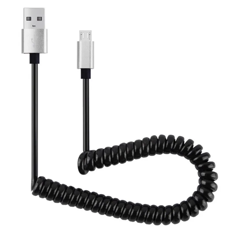 Фото for Andriod Smartphone USB Charging Cable Universal Spring Line Telescopic Data Phone Huawei Xiaomi | Мобильные телефоны и