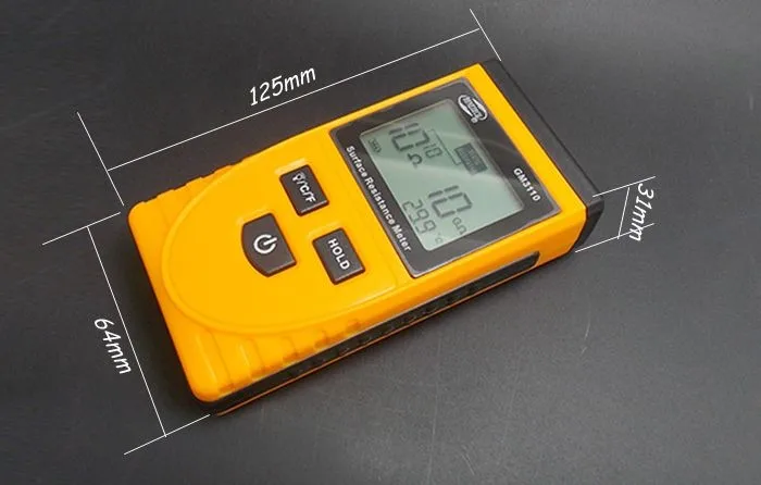 BENETECH GM3110 цифровой тестер поверхностного сопротивления, Тестер электростатического разряда, цифровой мультиметр анализатор электростатический