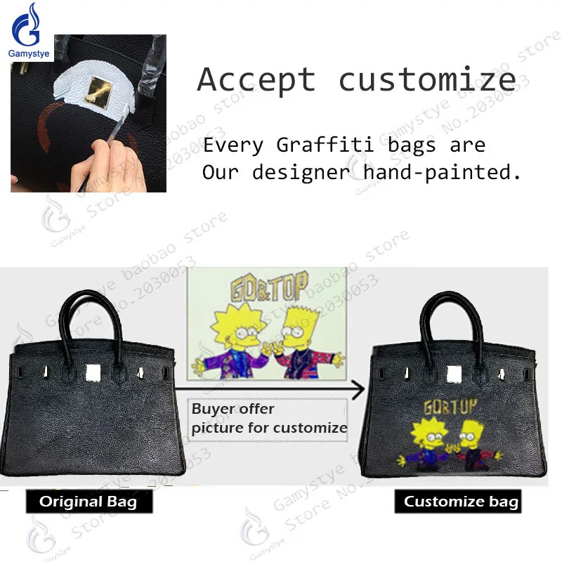 Женские сумки с ручной росписью граффити, граффити, Черный Рок Череп, роскошные сумки, женские сумки, дизайнерские деловые вечерние сумки