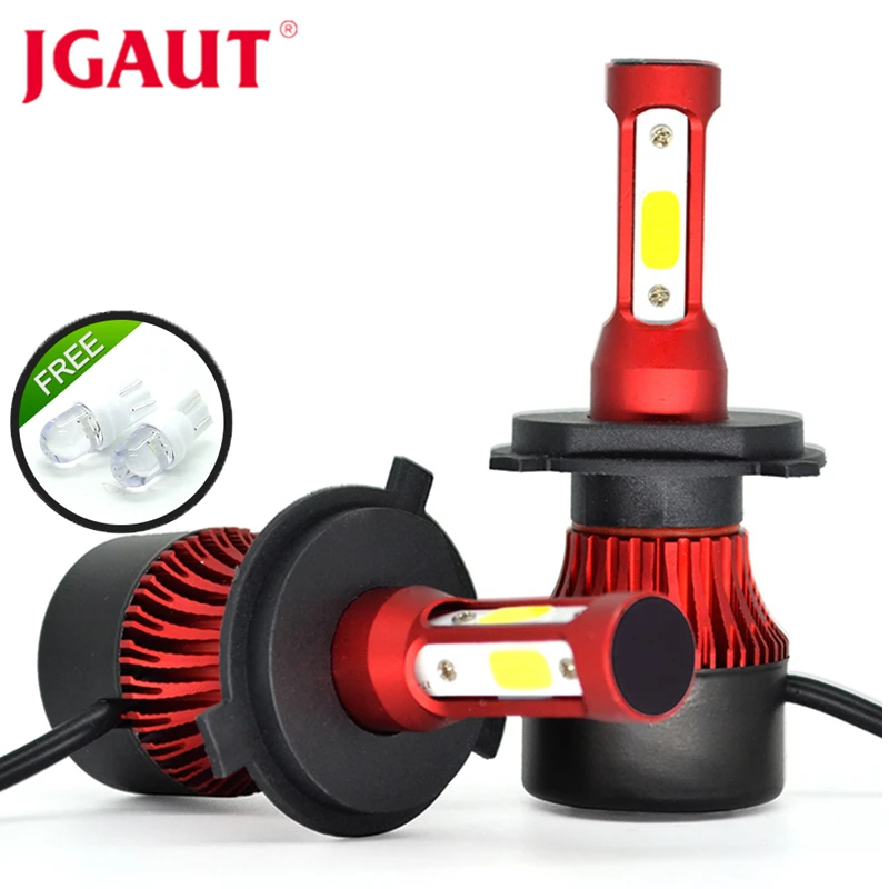 JGAUT 4 боковые COB H7 Led H4 автомобильный светильник s головной 880 H9 H11 9005 H1 H3 9006 80 Вт 12000lm