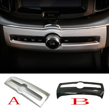 

1pcs For Volvo XC60 2018 ABS Audio Adjustment Panel Cover Trim Car Central Control Air Conditioner Button Frame Sequin