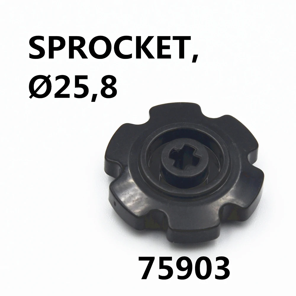Technic Parts 10pcs SPROCKET, DIA25,8 compatible with lego for kids boys toy 75903