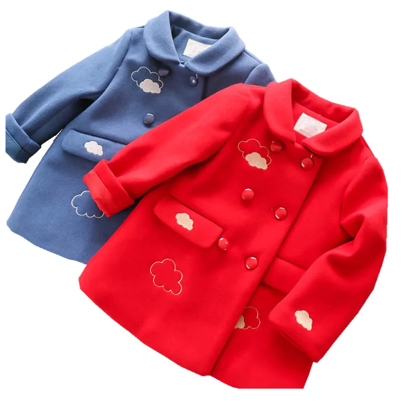 

532474087 Autumn 2018 Winter toddler girl wool coat for girls coat children's Jacket for Girl Jacket baby girl clothes