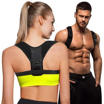 Medical Adjustable back posture corrector Shoulder Back Support Belt lumbar support back brace Shoulder Posture for Unisex MR544