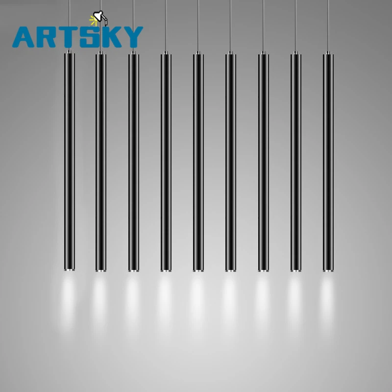 

Pendant Lamp Down Lights Kitchen Island Dining Living Room Shop Decoration Cylinder Pipe Pendant Bar Counter Spot Light