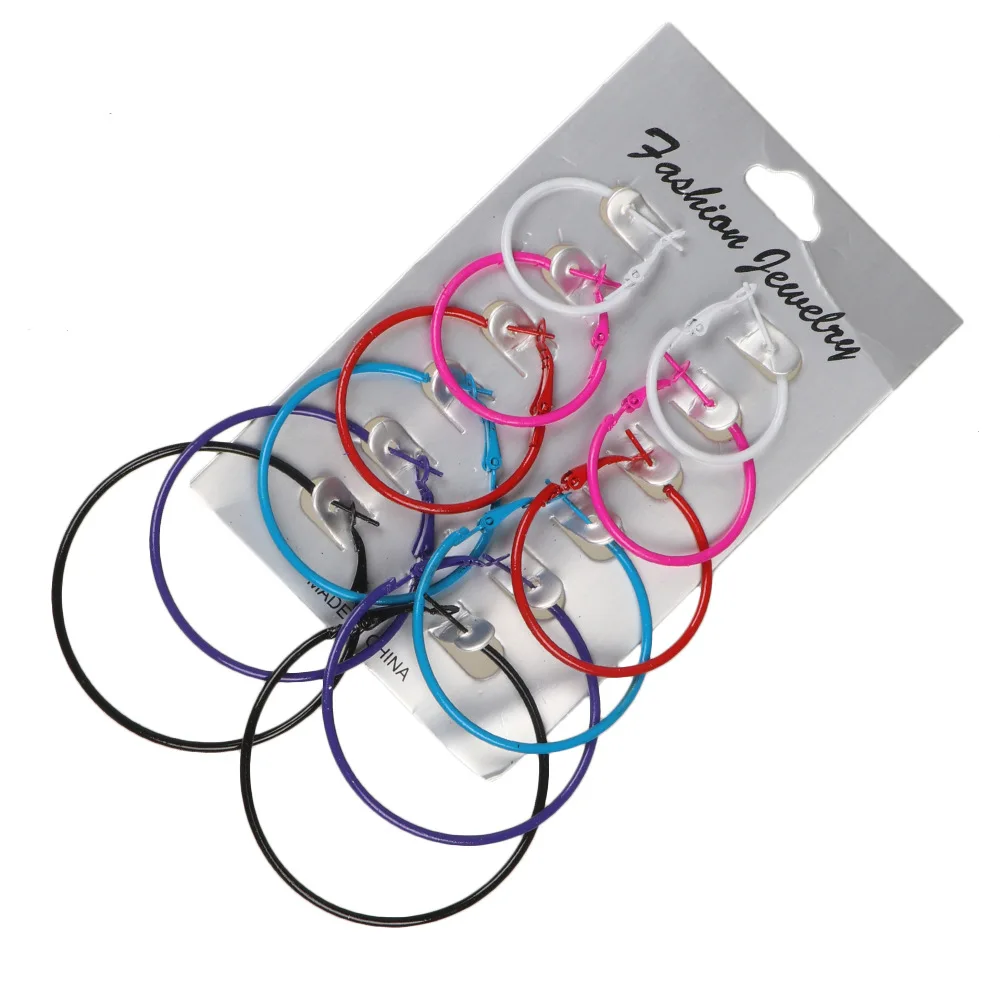 Маленькая серьга кольцо Set 2 5 cm 3cm 3 4cm 4 5cm в виде кольца Aros Largos Argola Brinco Aro для