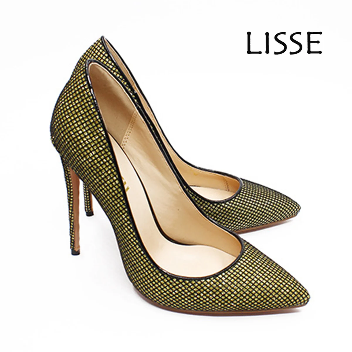 

2019 Women Shoes Pointed Toe High Heels Pumps Glitter Stilettos Spring Summer Party Wedding Shoes Sexy Thin Heels Slip-On