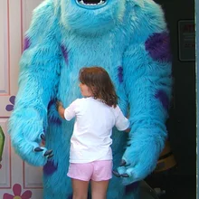 Ohlees Университет Монстров Салли талисман костюм Хэллоуин Рождество реквизит для дня рождения животных костюмы мех наряд персонажа мультфильма