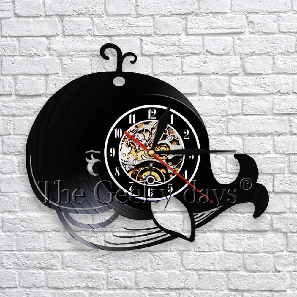 Buy 1Piece Lovely Cartoon Baby Whale Wall Clock Modern