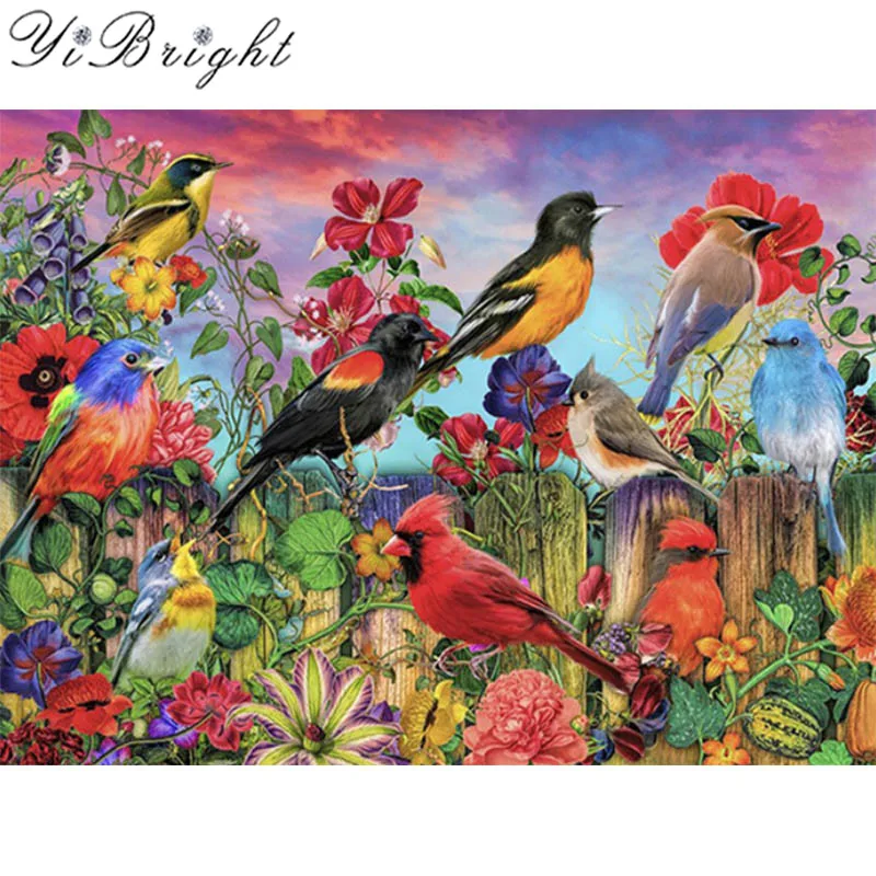 

5d Home Decor Diamond embroidery Bird Needlework Full Square Diamond Painting Garden DIY Rhinestone Mosaic Cross Stitch Peacock