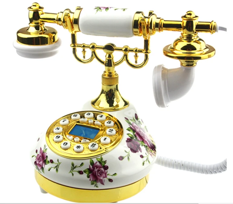 Antique antique telephone fashion ceramic household rustic vintage