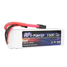 RFI power 1500mAh 14 8V 100C Max 200C 4S Lipo Battery Pack for FPV Racer