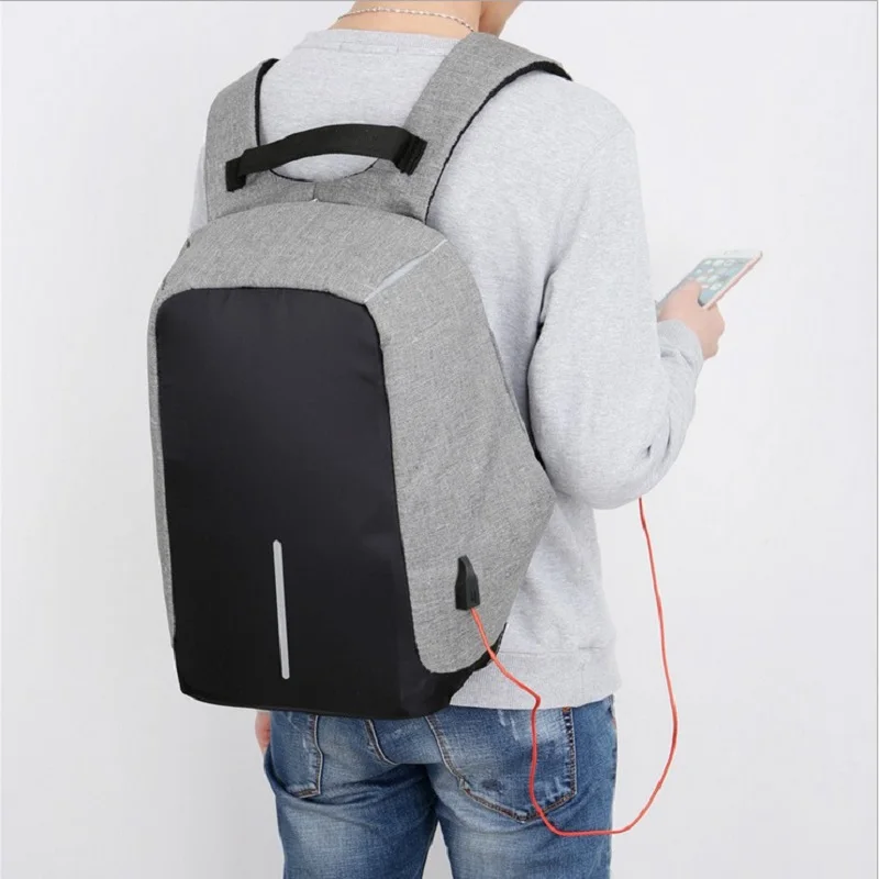 

Backpacks Men USB Charge Laptop Backpack Minimalist Fashion Anti-theft Backpack Casual Mochila mochila de crianca menino rugzak