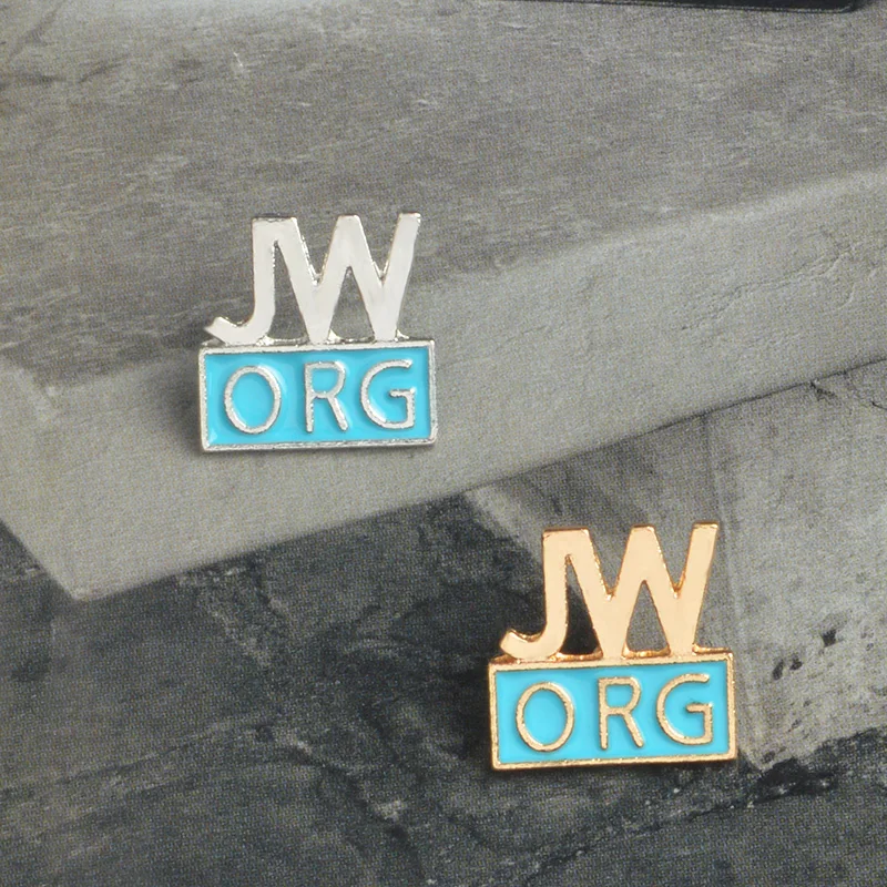 

4PCS/SETJehovah witness missionary JW ORG pin colorful representative Noble belief brooches for Devout believer the best gift