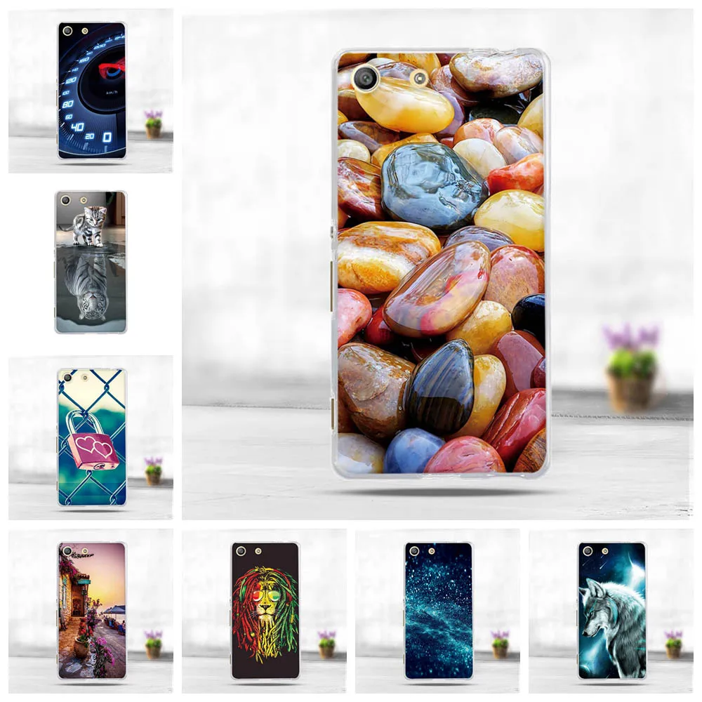 Роскошный 3D Мягкий Силиконовый ТПУ чехол для Sony Xperia M5 E5603 E5606 милый животный