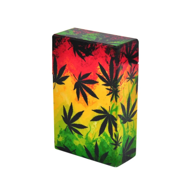 

Creative Personalized Printed Plastic Cigarette Holder Case Tobacco Storage Box Protective Cover Container for 20 Cigarettes