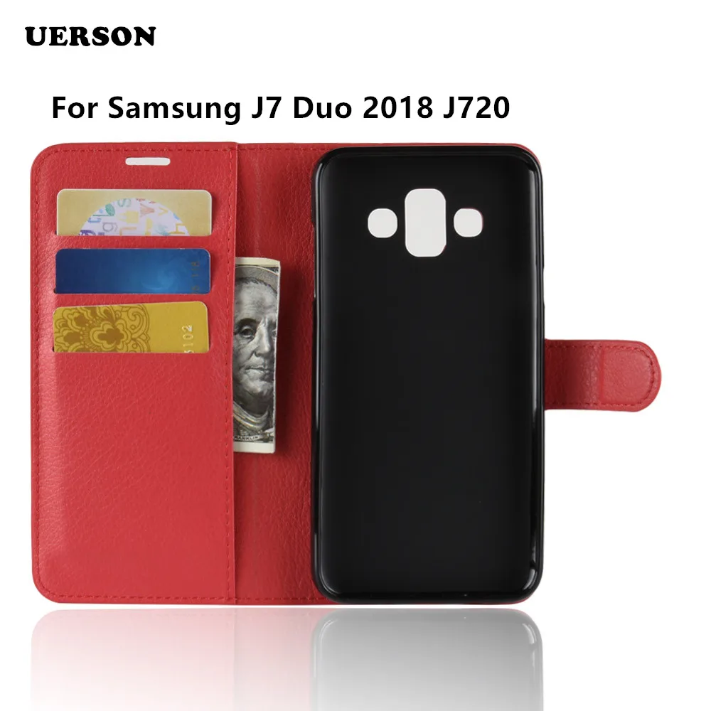 Buy For Samsung Galaxy J7 Duo 2018 Case Flip Luxury PU