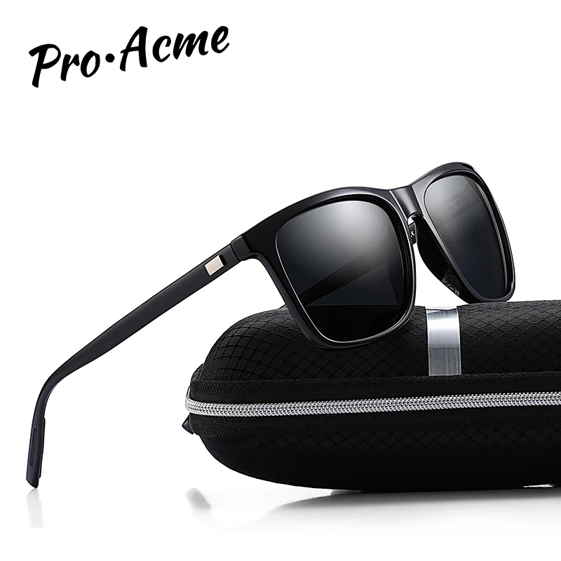 

Pro Acme Men Polarized Sunglasses Mirror Sun Glasses Driving Glasses Square Shades for Men/Women Oculos masculino Male P0858