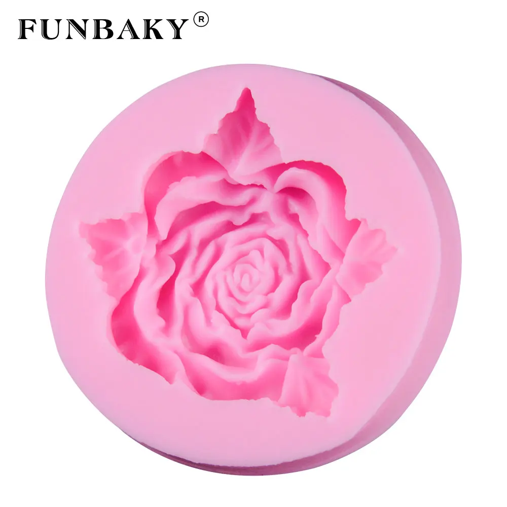

FUNBAKY 3D Silicone Mold For Making Handmade loaf Flowers Craft Tray Candles Moulds DIY Forms Loaf Form Wedding