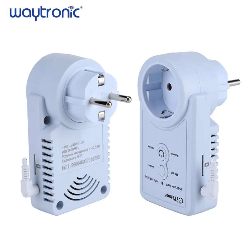 Power Plug Adapter English Russian SMS Control Smart GSM Power Plug Socket Outlet Switch Temperature Sensor Timing Control