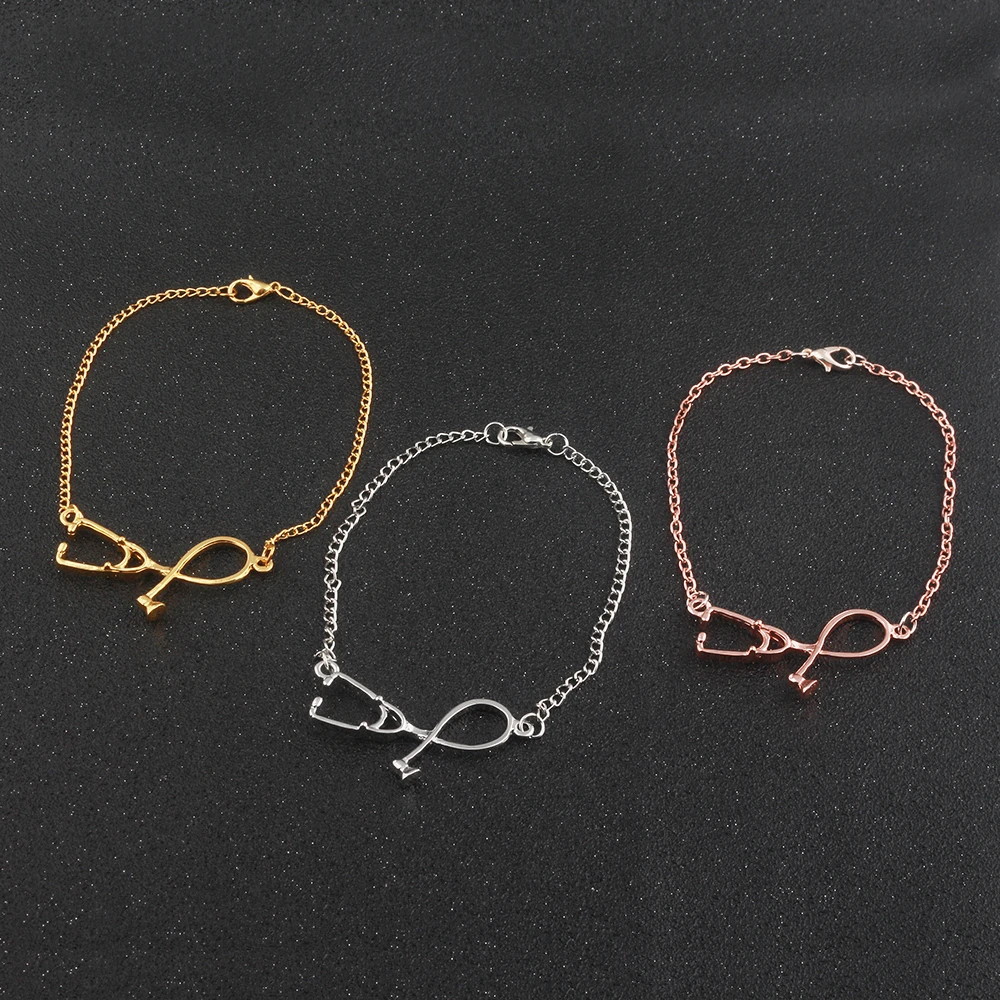 3色ファッション聴診器女の子の魅力のブレスレット バングル医師と看護師ギフトジュエリー Charm Bracelet Girls Charm Braceletbracelet Fashion Aliexpress