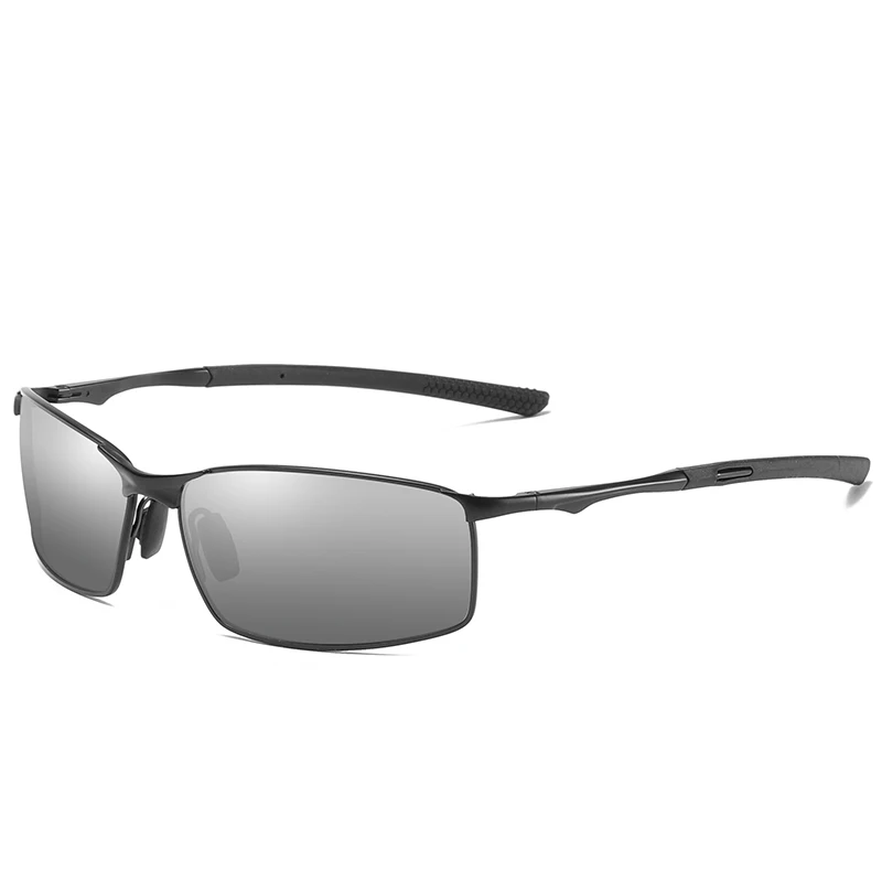 ELITERA мужские классические Поляризованные солнцезащитные очки сплав ноги Открытый спортивный светильник УФ Защита солнцезащитные очки - Цвет линз: black silver