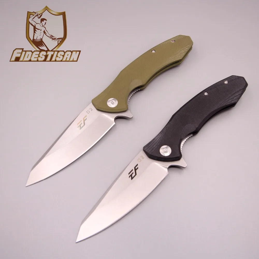 

new handmade knife d2 steel pocket zt edc survival fishing tactical hunting folding camping military blade tool black knife