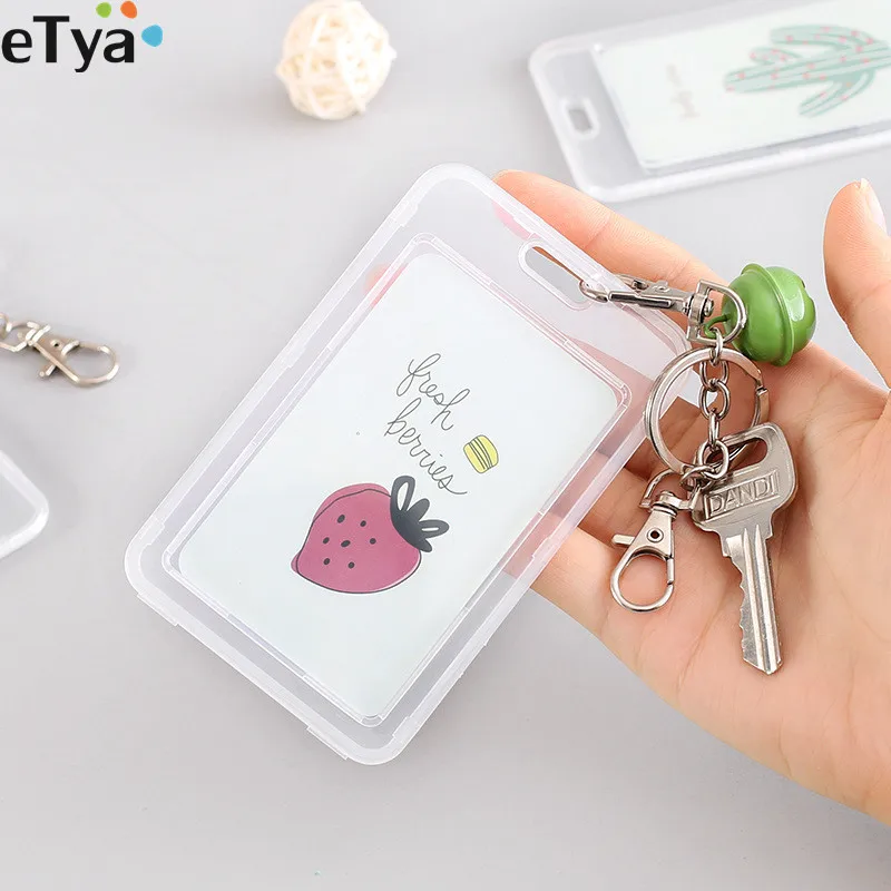 ETya женская сумка держатель для кредитных карт с милым рисунком кактуса