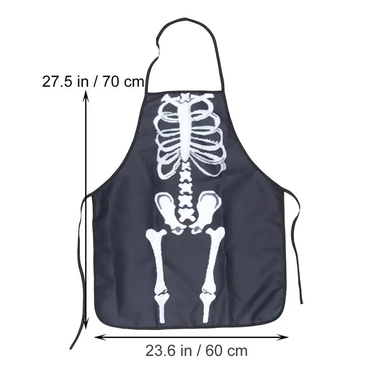 1 шт. декоративный страшный скелет Хэллоуин фартук аксессуары для одежды кухонный поварский фартук для костюма вечерние карнавальные косплей