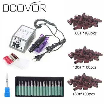

Electric Nail Drill Set Manicure Set File Grey Nail Pen Machine Set Kit With EU Plug Free Shipping 100-240V Drill Set