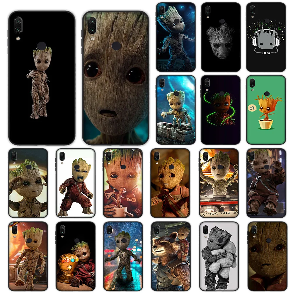 

Guardians of the for Galaxy Baby Soft Case for Xiaomi Redmi Note 4 4X 6 7 8 Pro 5 Plus 5A 6A Cover