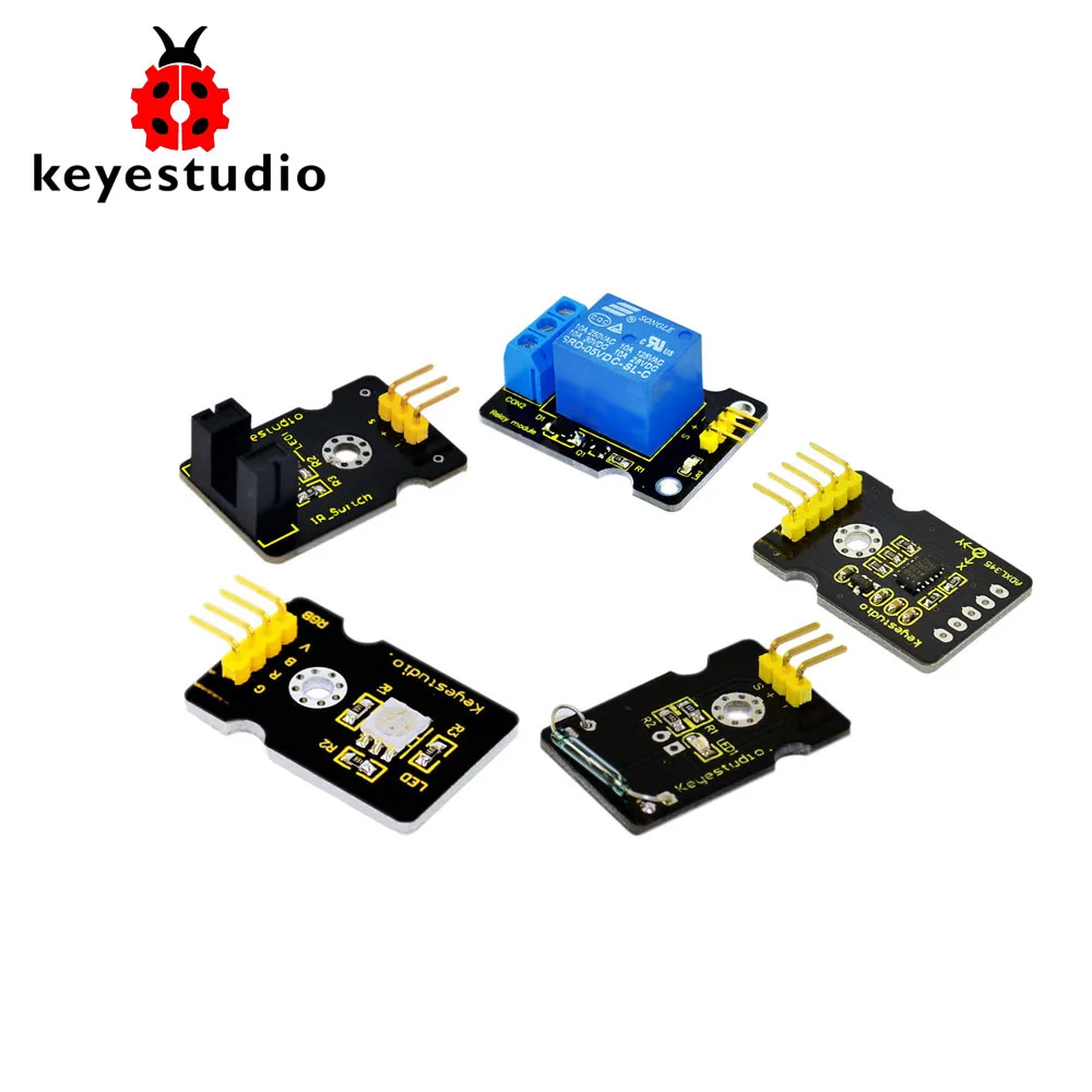 Keyestudio датчик стартер Kit-K4 для Arduino обучения программирования W/UNO R3+ ADL345+ ДЖОЙСТИК+ RGB светодиодный+ 19 проектов