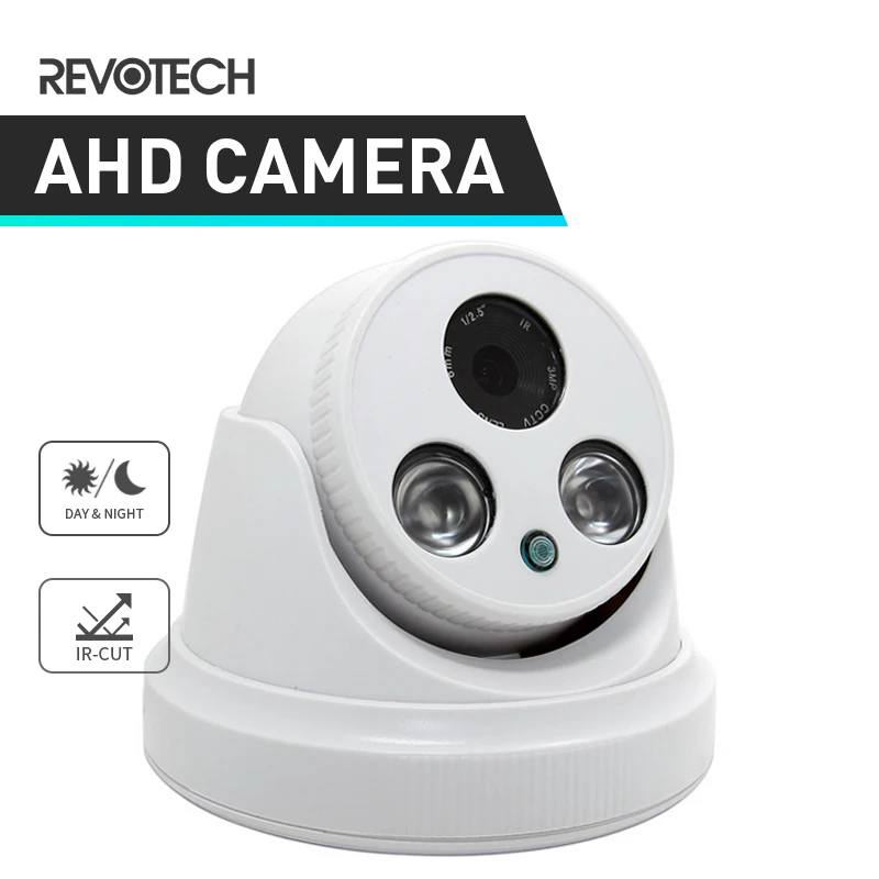 Купольная камера видеонаблюдения 720P/1080P для помещения AHD 2 светодиода