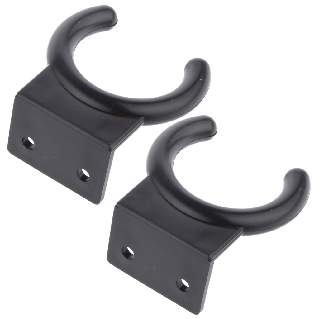2Pcs C-Shaped Universal Wireless Microphone Clip Stand Clamp Holder Mount with Flexible Soft Plastic Construction 
