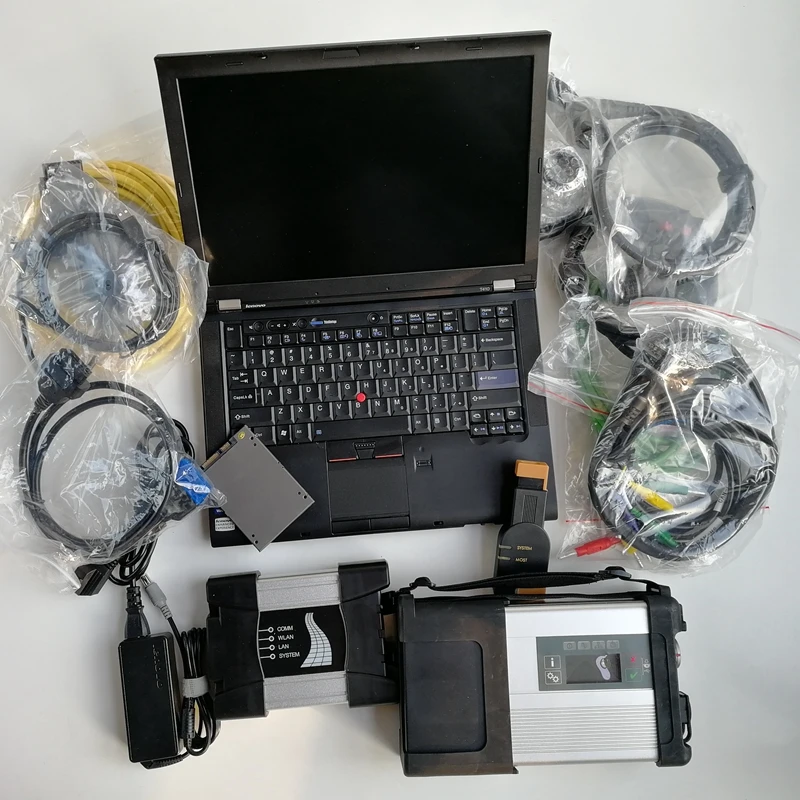 Automotive diagnostic tool Used laptop computers T410 I5 & I7 4G+MB Star C5 SD Connect