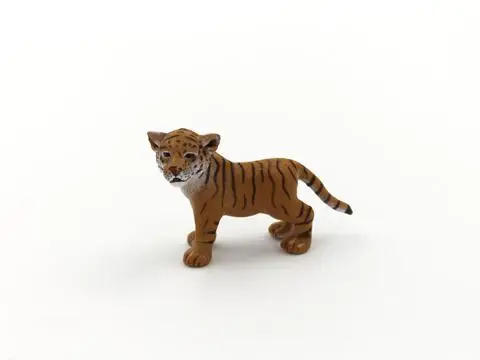 Подлинный джунглей диких сельскохозяйственных животных семьи медвежат series 5 модель игрушки коллекционные игрушки для детей learningl игрушки для детей, подарок - Цвет: little tiger