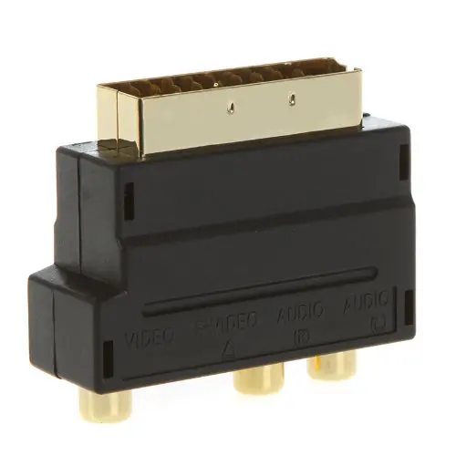 Популярный переходник RGB Scart на Композитный RCA + S-Video AV TV Audio | Электроника