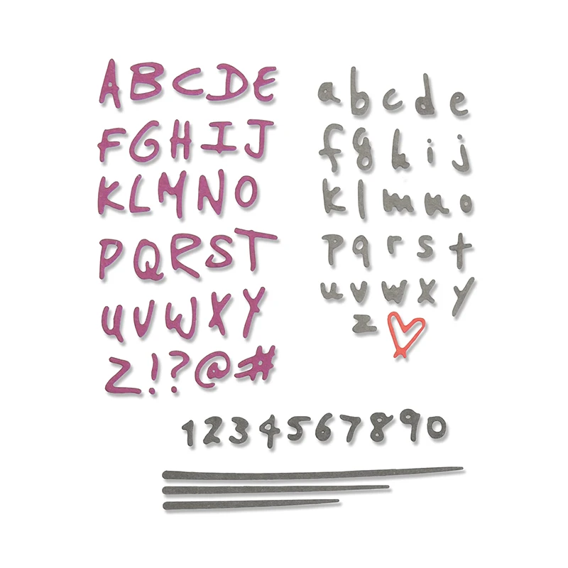 

2019 DIY New Layer Metal Cutting Dies and Scrapbooking For Paper Making Doodle Alphabet & Numbers Embossing Frame Card Dies Set