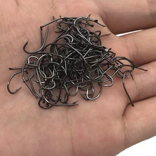 100Pcs Excessive Carbon Metal Fishing Hooks Set in Fly Fishhooks Jig Barbed With Gap For Fishing Equipment Pesca 3# -12#