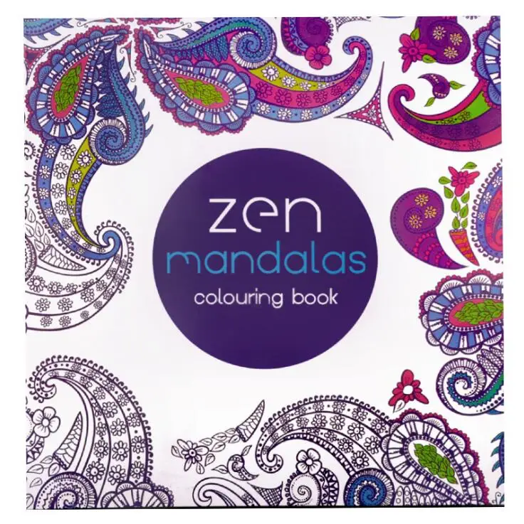 1 PC Zen Mandalas Coloring Books 128 Pages 21cm*21cm Relieve Stress Graffiti Painting Drawing Secret Garden Art Colouring books quilled mandalas