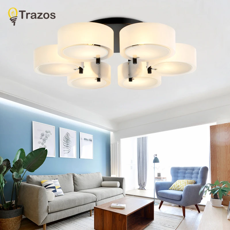  Trazos Modern Led Ceiling Lights Black For Living Room Bedroom 95-265V Indoor lighting Ceiling Lamp - 32691921110