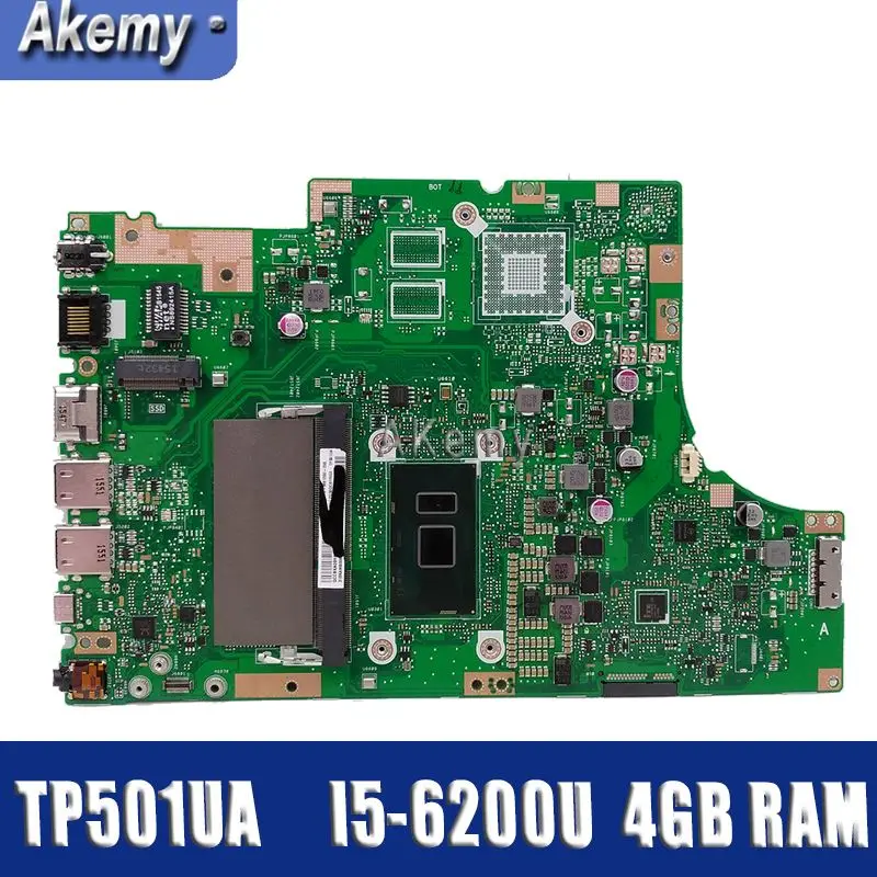 

Amazoon TP501UA Laptop motherboard I5-6200 CPU 4GB RAM for ASUS TP501UA TP501UQ TP501UB Test mainboard TP501UA motherboard