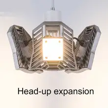 Светодиодные гаражные светильники движение активированный гаражный свет 6000 лм деформируемый свет с 3 регулируемой панелью JDH99