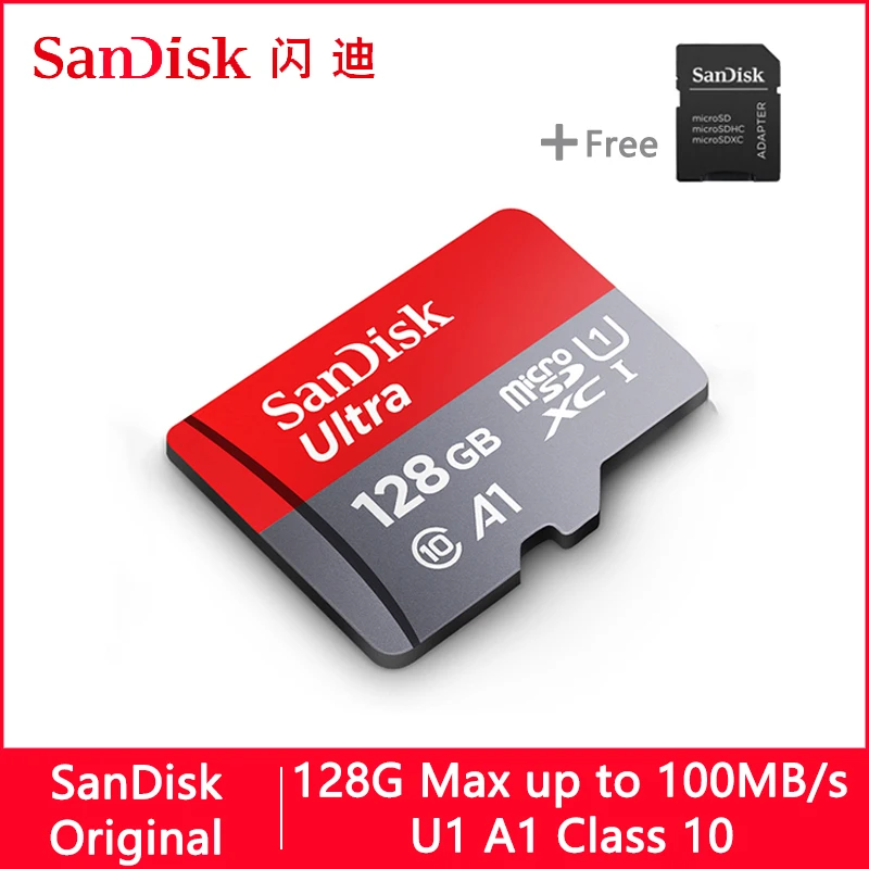 Sandisk Ultra Micro SD 128GB 32GB 64GB 256GB 16G 400GB Micro SD Card SD