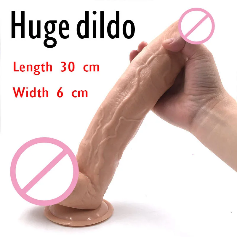 Sex-Products-12inch-30cm-Huge-Dildos-with-Strong-Suction-Cup-Realistic-Big-Dildo-Penis-Female-Masturbator (5)