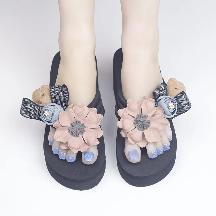 Female Summer Fashion Korean Most Comfortable Womens Slippers Flip Flops Shoes Discount Online 6cm51