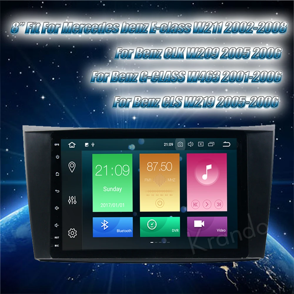 krando android car radio gps for benz W211 navigation multimedia system&nbsp; (5)