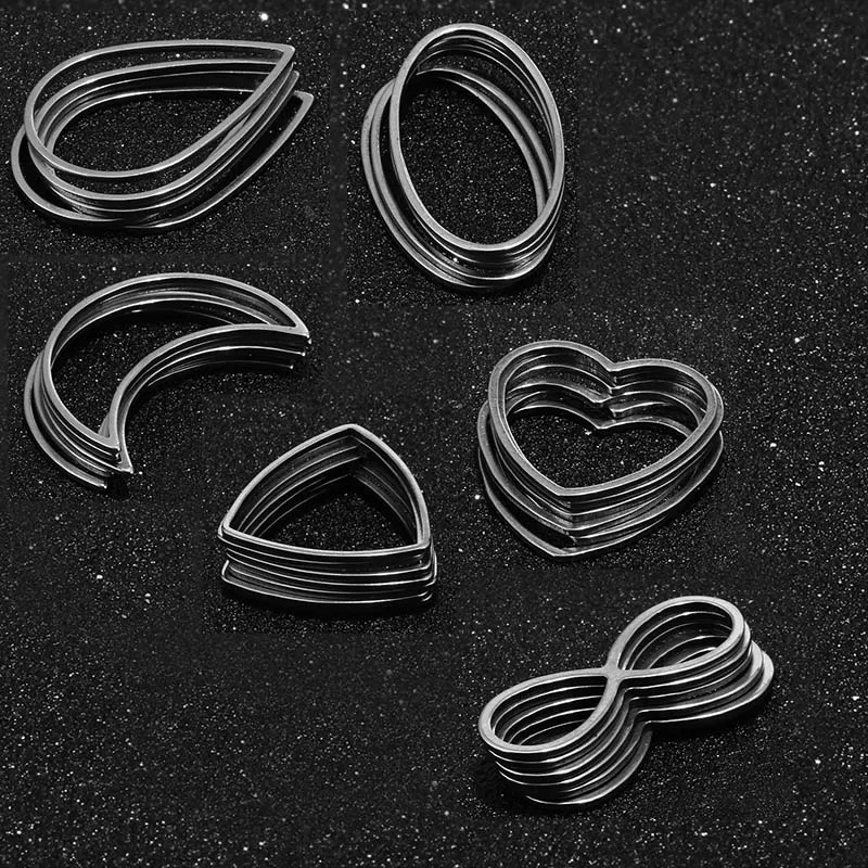 40 шт./лот, серьги-капли из нержавеющей стали, компоненты, подвески-соединители в форме капель в форме сердца, изготовление сережек